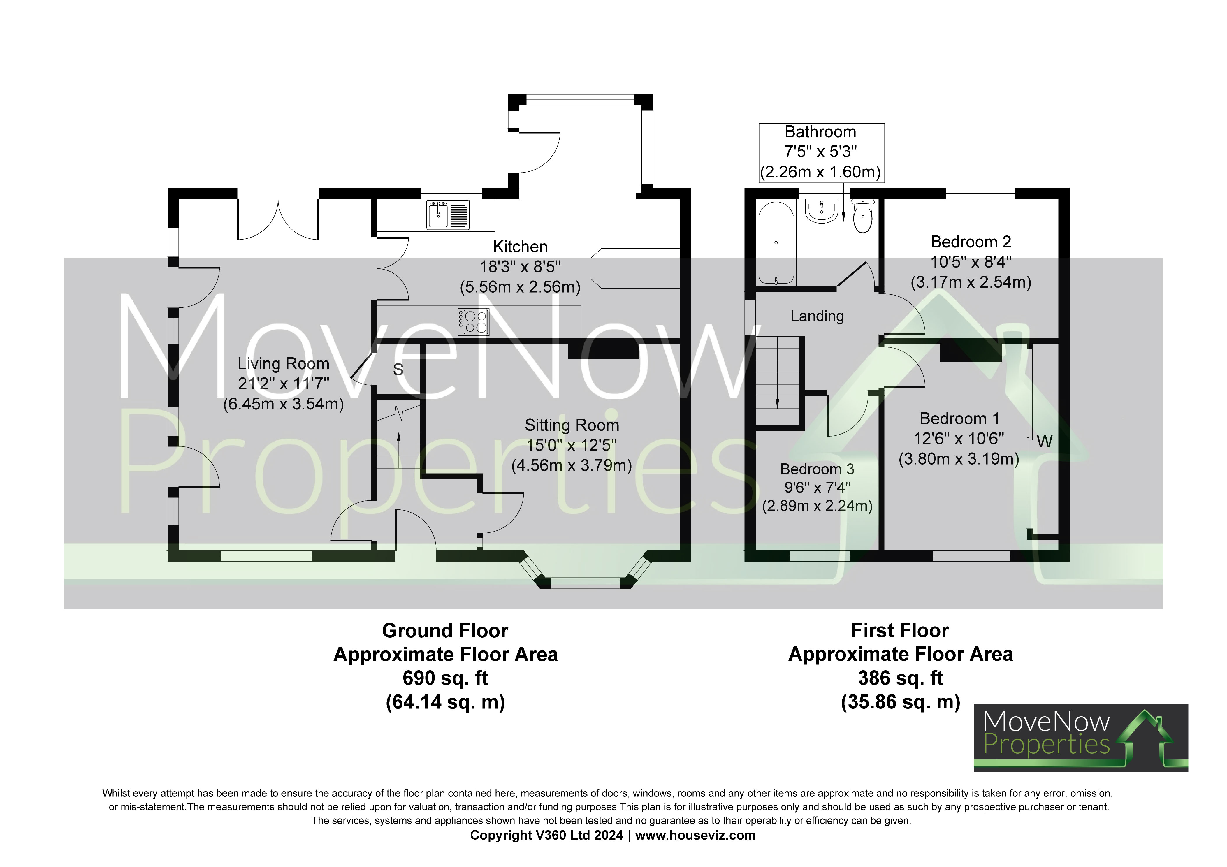 56 Farne Avenue Flanshaw  WF2 9ED floorplan