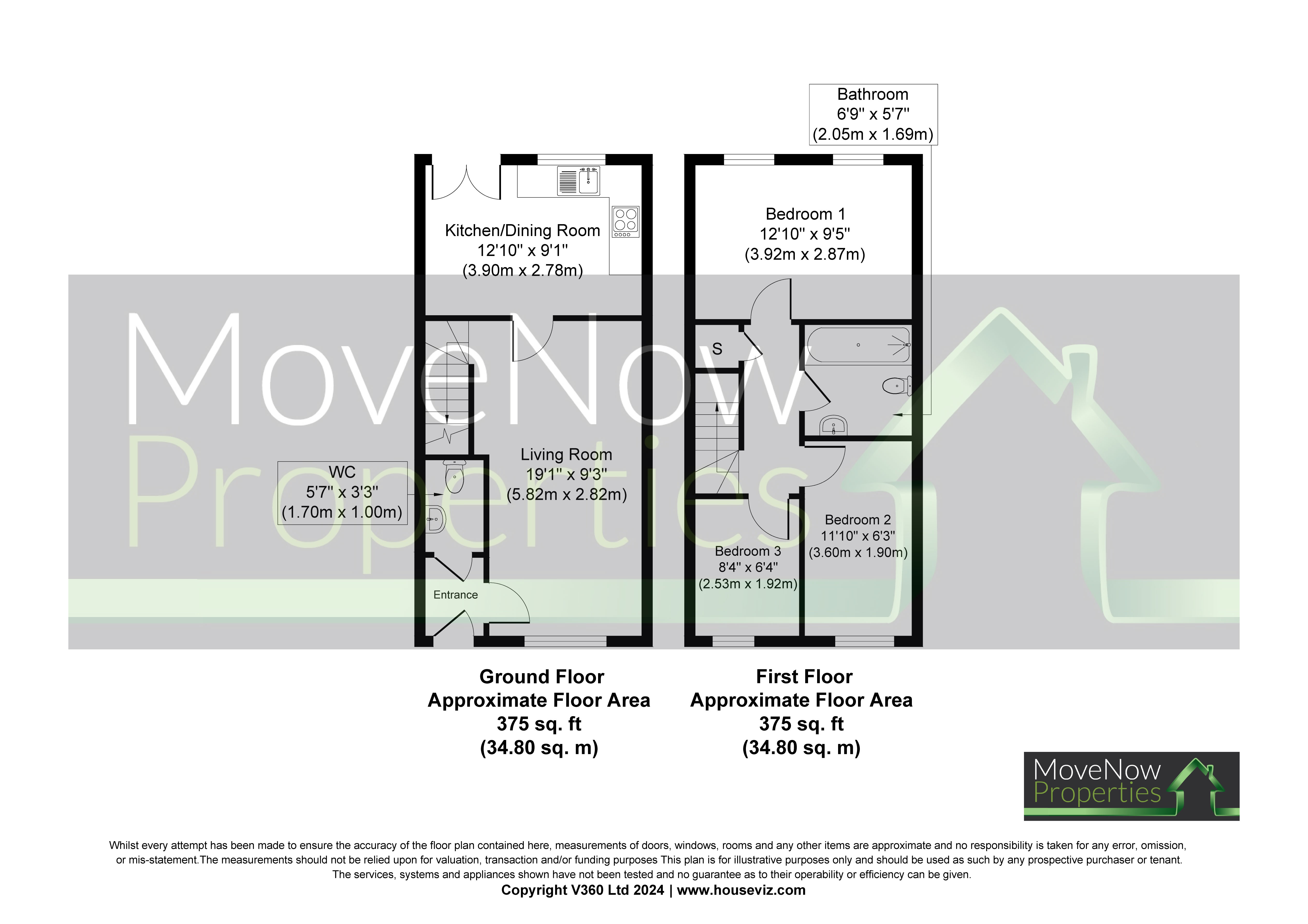 8 Palmerston Close Stanningley Leeds LS28 6AD floorplan