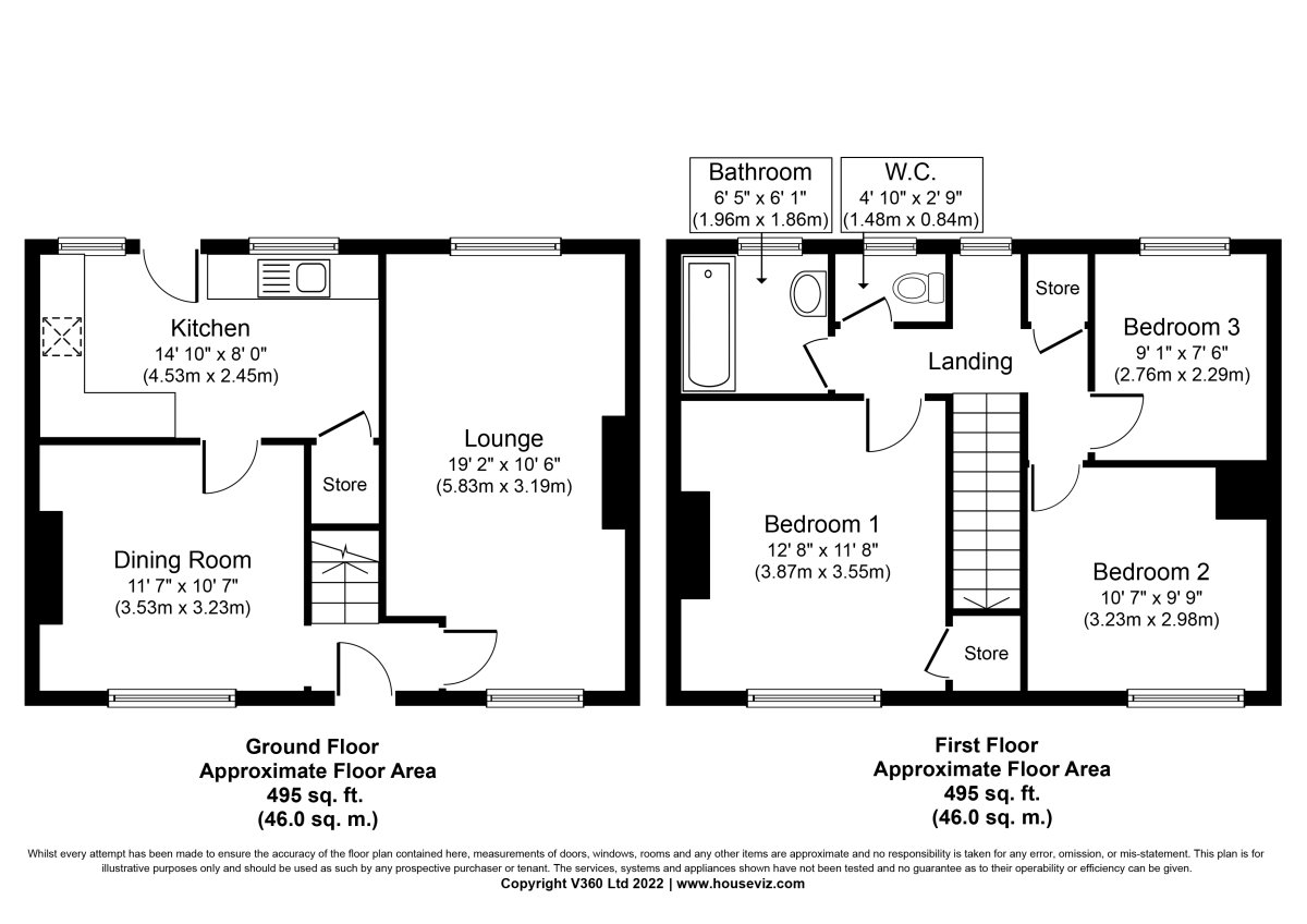 34 South Avenue Horbury Wakefield WF4 5JX floorplan